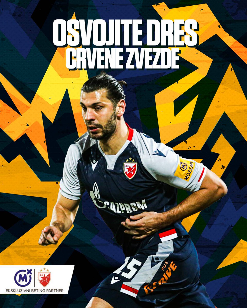 MozzartBet's tweet photo. 🔴⚪Osvoji dres Zvezde🔴⚪

• Zaprati @MozzartBet  ✅

• Retvituj ovu objavu uz quote 🔁

• Prognoziraj rezultat i broj kornera na meču Rendžers - Zvezda

• Najbrži pratilac koji pogodi osvojiće dres Zvezde

Srećno svima! 💪 https://t.co/LWstD2zkKX