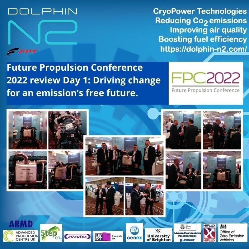 dolphin_n2's tweet image. Future Propulsion Conference 2022 review Day 1: Driving change for an emission&apos;s free future. wu.to/BpwpiT #DolphinN2,#FPC2022,#FuturePropulsionConference,#Hydrogen,#JCB,#Splitcycleengine,#Thermopower,#Zeroemissions