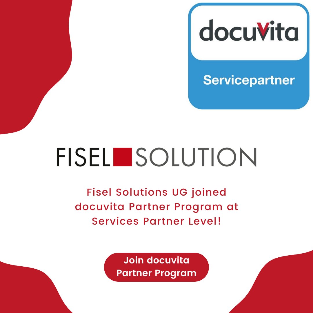 docuvitaInt_DMS's tweet photo. Our partner network is growing and growing 🌿 We welcome Fisel Solution and look forward to working with you! Join our partner program https://t.co/wTbeBGvo2w
#docuvita #servicepartner #partners #partnernetwork #dms #docuvitapartnernetwork #welcomeonboard #fiselsolution https://t.co/6ZLg4XrJzV