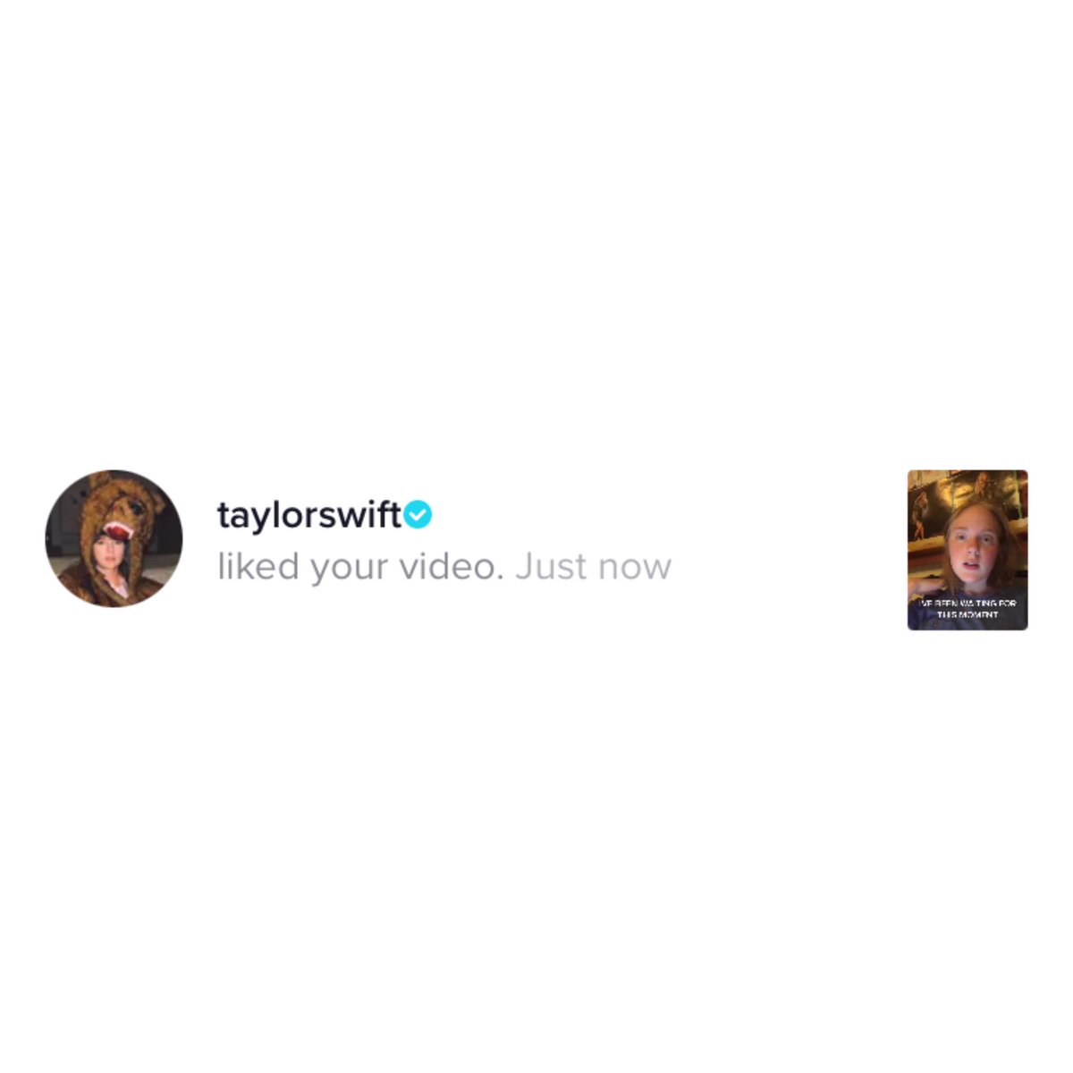swiftameme1's tweet photo. 18/9/21 taylor liked my tik tok https://t.co/gDSEZSJ80J