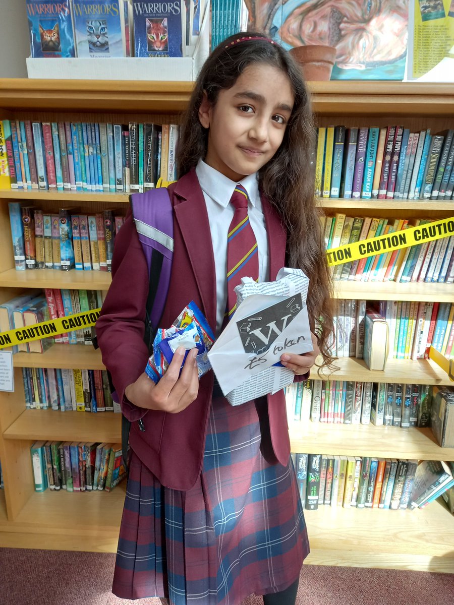 CryptLibrary's tweet photo. Layla gained 3 100% quiz scores in a row on Accelerated Reader. This earned her the right to try breaking the safe code in the #CryptLibrary - which she did, winning herself sweets, a mystery book and a book token. Well done, Layla!👏 https://t.co/tmYQMUq8DM