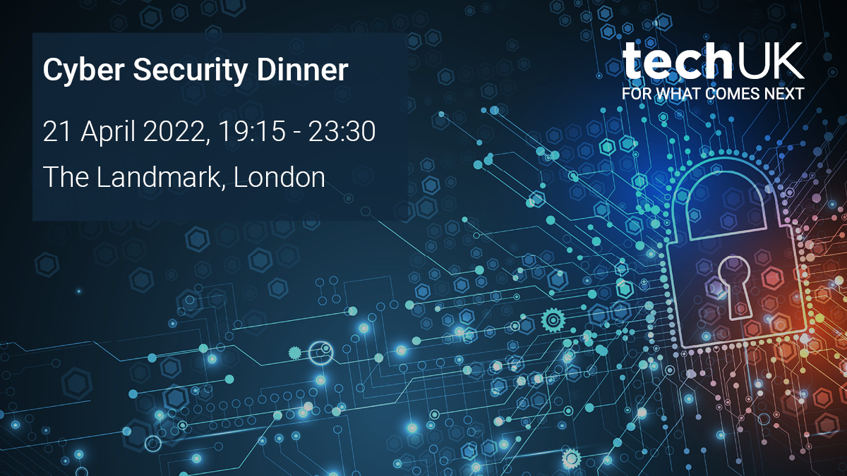 Our #CyberSecurity Dinner will take place on Thursday, 21 April. 

The dinner will bring together stakeholders from across industry and government for informal discussions around some of the key cyber security issues for 2022 and beyond.   

Book now at ow.ly/RogQ50If9qj