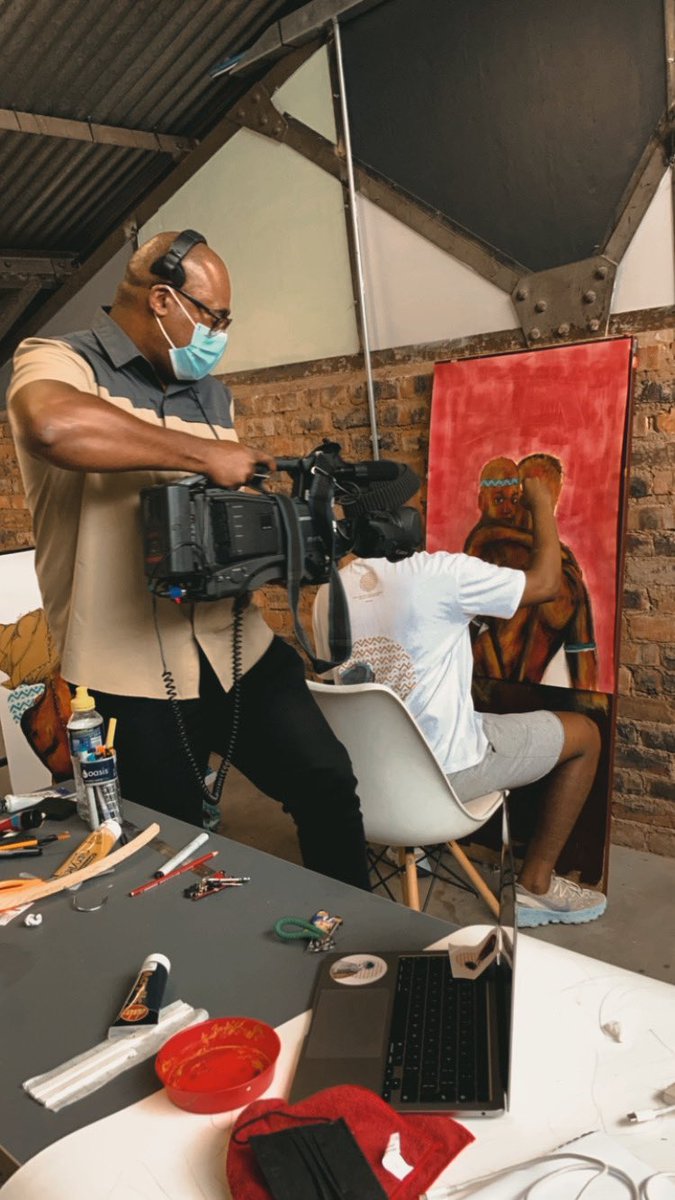 masonwabentloko's tweet photo. MAKING TV AT THE STUDIO. https://t.co/cKV0VcZkN6
