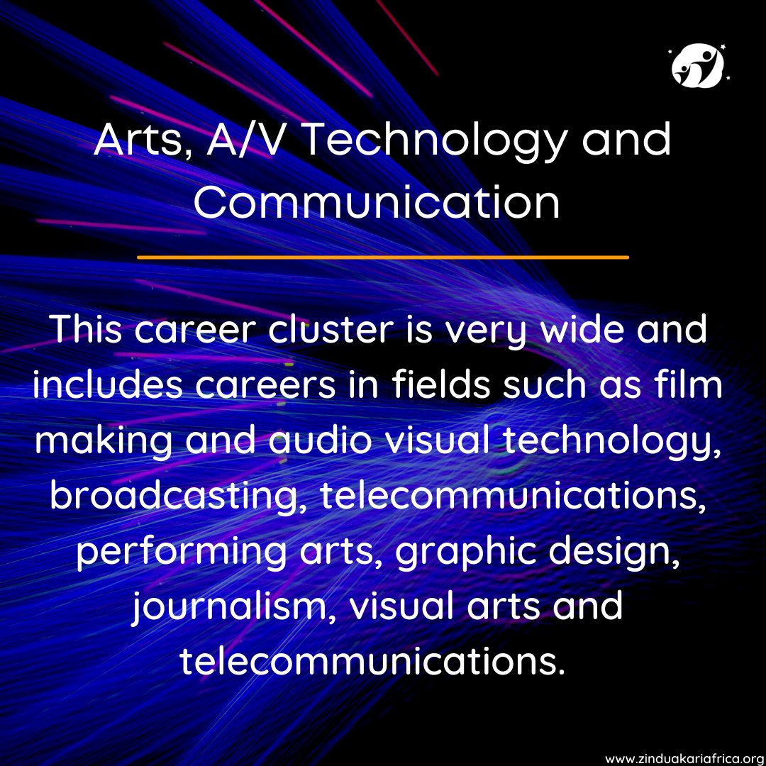 ZinduaKarria's tweet photo. This month we are exploring career opportunities in the Arts, A/V Technology and Communications Career Cluster. Follow to learn more about careers. 

#zinduakaria #arts #knowyourcareers #careerguidance https://t.co/O6K8k5ISS0