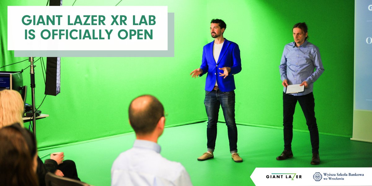 What a kickoff! We're psyched to finally open our <a href="/GiantLazer/">Giant LaZer</a> #XR Lab in cooperation with WSB University. 

We are sure that thanks to our XR Lab we will be able to spread the best ideas #VR and #AR has to offer.

See u there!

#virtualreality #augmentedreality #motioncapture