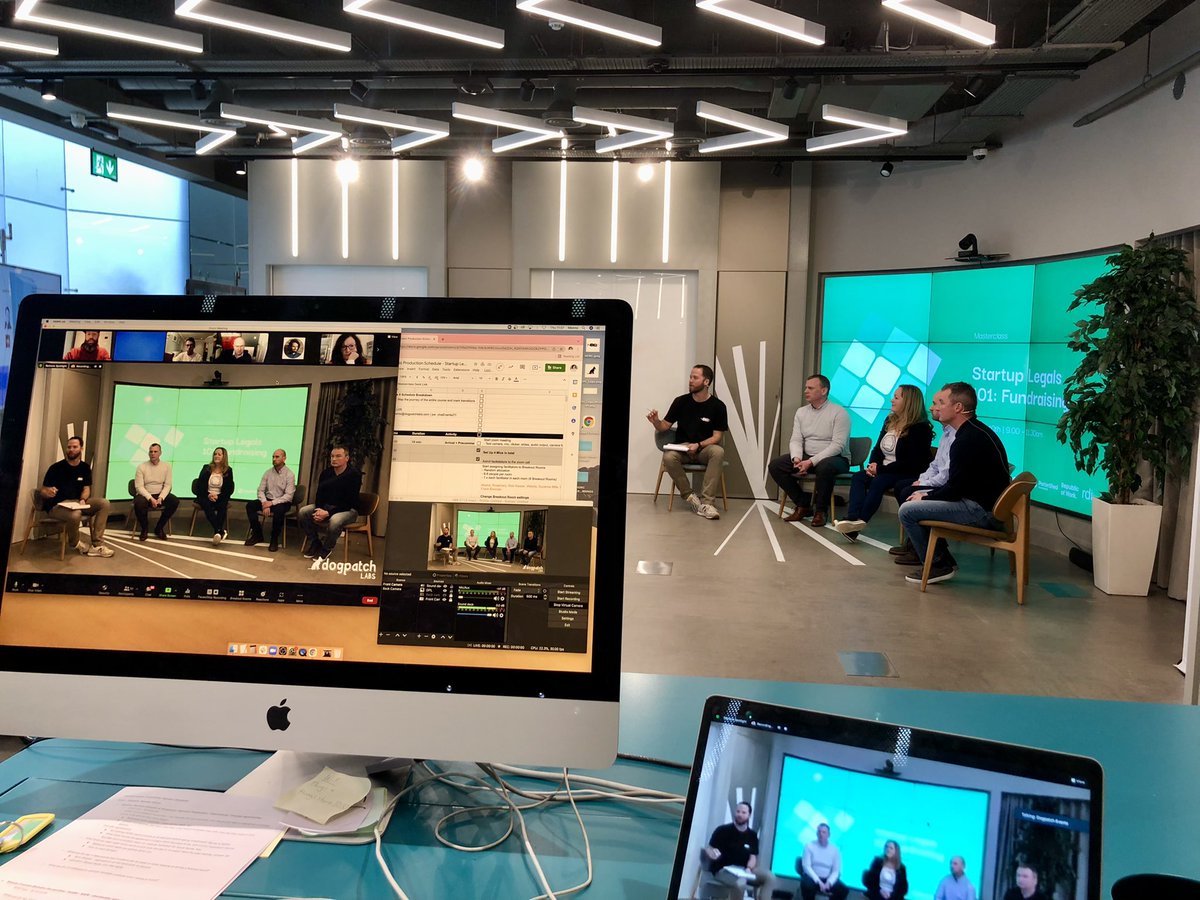 aislingconlon94's tweet photo. 🎥 Behind the scenes running @NDRC_hq’s Masterclass on all things #startuplegals production extraordinaire @popcornpapi_ 📸
#startupmasterclass https://t.co/QRQsUAjmXW