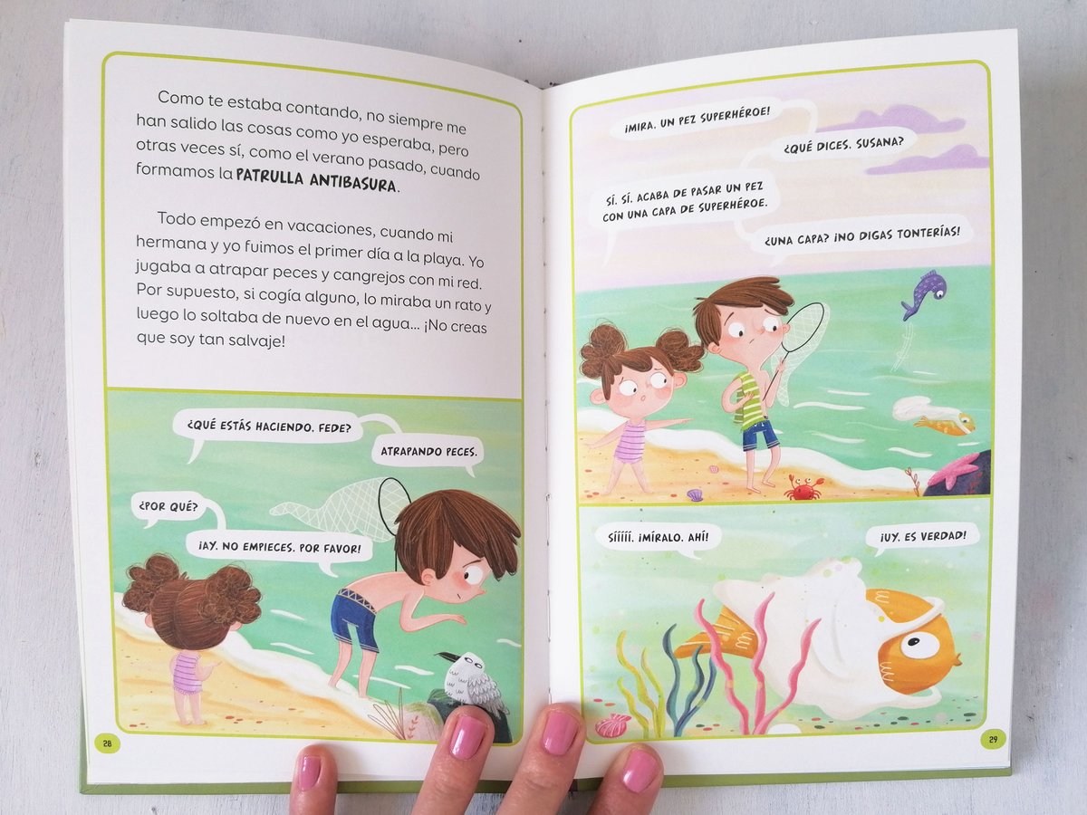 aranchaperpinan's tweet photo. 🚨NUEVO LIBRO! #newbook  
La próxima semana llega a librerías FEDE Y LA PATRULLA ANTIBASURA, narrativa infantil para +7. 
Una historia sobre conciencia ambiental. Nuestro planeta nos necesita y entre todos lo podemos ayudar. ¿Te apuntas?

#kidlitillustrator #kidsbooks https://t.co/S1IDpIJDNC