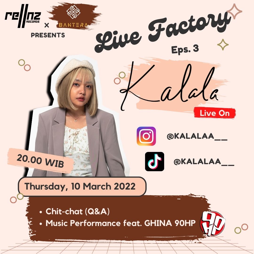 renzrecords's tweet photo. It's tonight!
@kalalaaa__ on #LiveFactory
20.00
Live from her Instagram and TikTok account
#FromRENZ #RenzRecords https://t.co/NxxhcbJ5rs