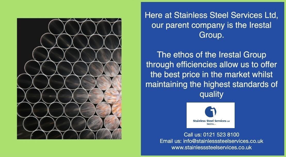 StStServ_Ltd's tweet photo. Here at Stainless Steel Services we are proud to be part of the Irestal Group.
For your Stainless Steel requirements, contact us -
0121 523 8100
info@stainlesssteelservices.co.uk
https://t.co/6GSnnie2Iq
#stainlesssteelcoil #stainlesssteel #inhouseprocessing #stainless https://t.co/zh81Q1q4m1