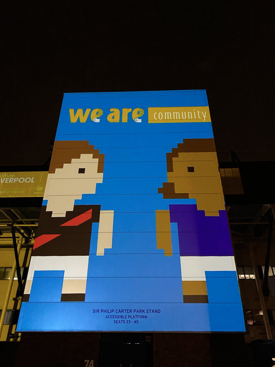 FocalStudiosLtd's tweet image. Last night we had the pleasure of lighting up @Everton  in their famous blue as part of @CultureLPool's Visible Virals Campaign. 

They are truly the people's club and are so supportive of the project and the impact covid has had in their communities. ✨

#weare #wearescousers