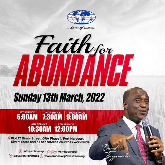 gospelhotspot0's tweet photo. Abundance is one of the divine provisions available to every believer, however, your faith is your access card to it.
@smhosglobal
#onesoundrevivaltv #revival #gospel #unitychurch https://t.co/mlJTD2qy3R