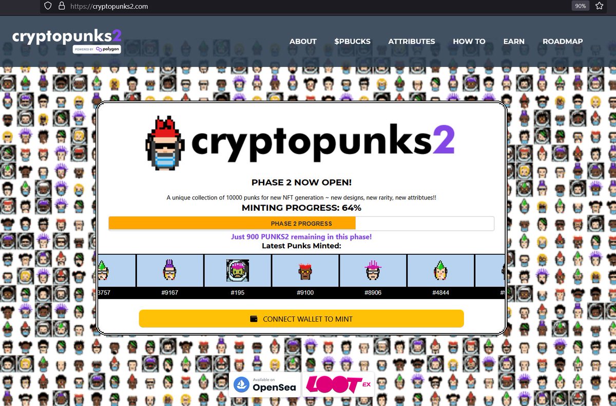cryptopunks2021's tweet image. 🔥Just 900 PUNKS2 left in this phase! 🔥

Minting is just 20 $MATIC each!

Mint now: CryptoPunks2.com

#PolygonNFT #Polygon #matic #NFT #nftcollector #NFTCollection #NFTCommumity #cryptopunks #NFTs