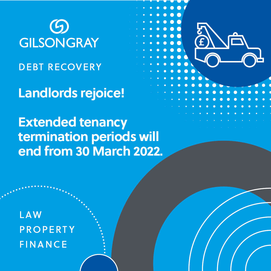 Extended tenancy termination periods will end from the 30th March 2022. In our latest insights blog, Senior Solicitor In our Debt Recovery department, Scott Runciman looks at the impact this will have on private residential landlords. ow.ly/V4mc50IfRF6