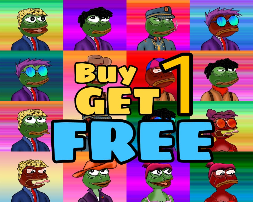 FroggyWorld_'s tweet photo. We will Airdrop a Super Rare froggy for a Random selected Froggy Holder, We will run it Until 17th March🐸🚀 

You will get 0.06ETH (155$) worth Super Rare Froggy🥳
Buy one, Then you will get one free... More You buy, More Chances to win another Froggy🐸👀

#NFTdrops #FroggyWorld https://t.co/IqgE4q3IST