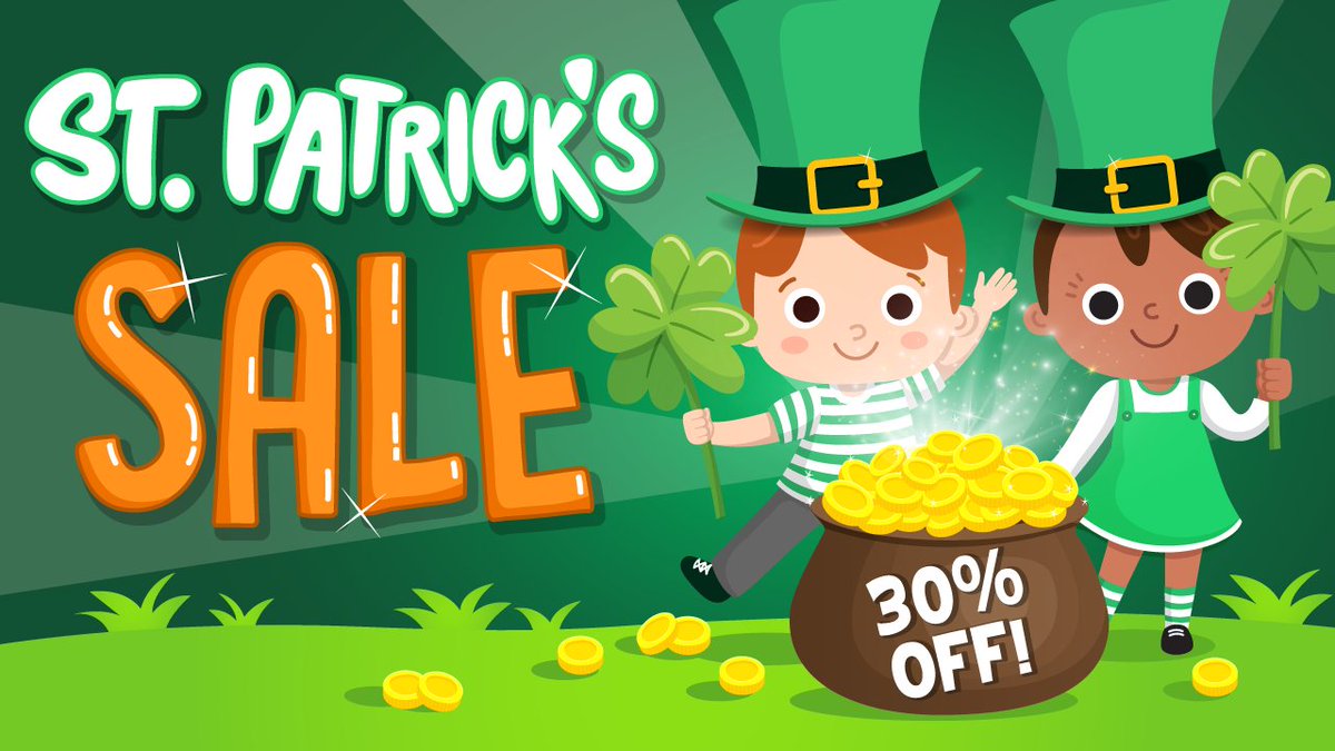 KidsAcademyCo's tweet photo. Get discount agog for Happy St. Patrick's Day! Your special 30% OFF the yearly subscription!
☘️https://t.co/rv2o2inyOY https://t.co/vcmjWAbab9