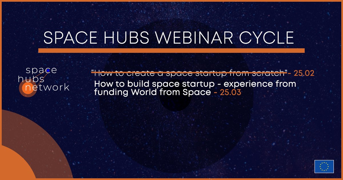 spacehubsnet's tweet photo. 🚀 Our 2nd #webinar from our #cycle is almost here! To continue your journey to #develop the best #startup in the #spacesector we bring to you a 1-1 talk with #BohovicRoman #mentor, founder of #WorldfromSpace and #expert in #earthobservation using #satellites. 🛰 https://t.co/ShGYSTUNPT