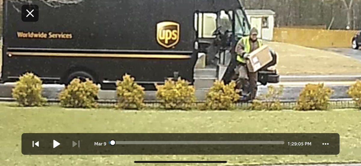 pvdhatcher's tweet photo. @UPS how many time do you have to tell your drivers not to cut through hedges. Put the hedge up to stop him wearing a path on my front lawn, only to have him walk through it.  Second plant he is killing.  Now I have ordered a fence.  Your delivery service costs me way too much $$ https://t.co/7zQBJPwKZO