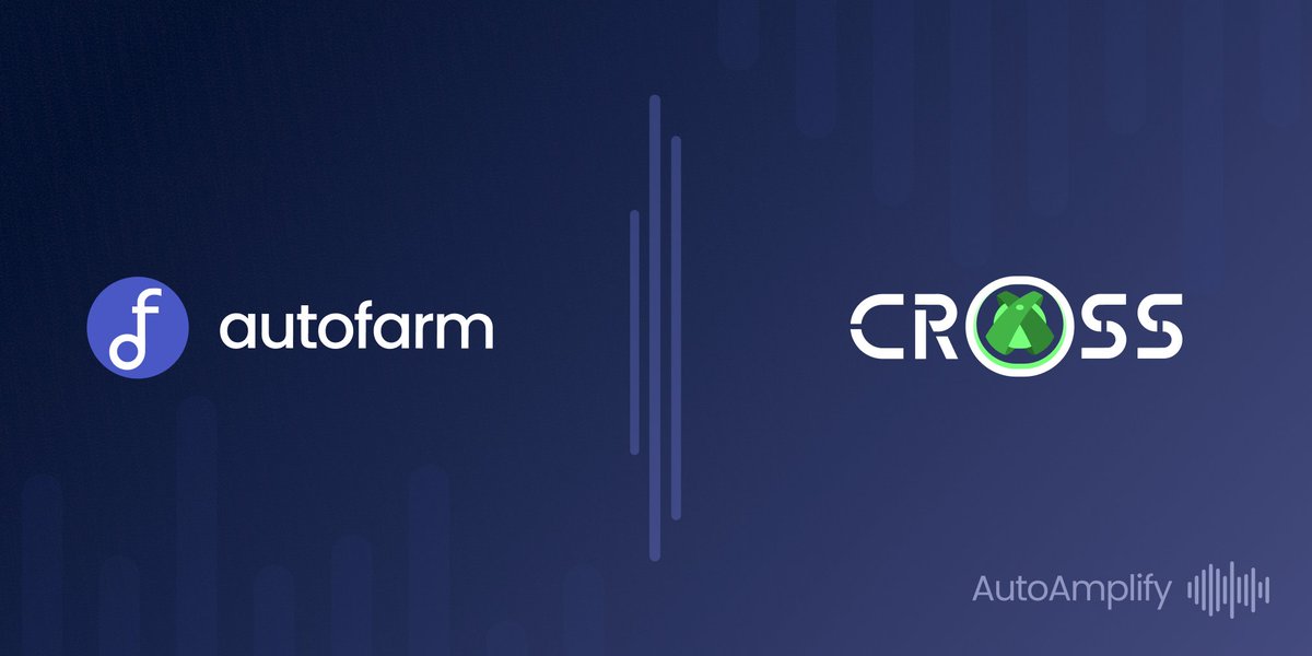 autofarmES's tweet image. 🔊 ¡Orgullosos de presentar a nuestro próximo socio de #AutoAmplify @avtoCROSS!

✅Con la integración de la plataforma CROSS en #AutoSwap,  ahora pueden disfrutar de las tarifas y tasas de intercambio más bajas para #stablecoins en #cronoschain. 🤑

#FFTB #Cronos #Autofarm #DeFi