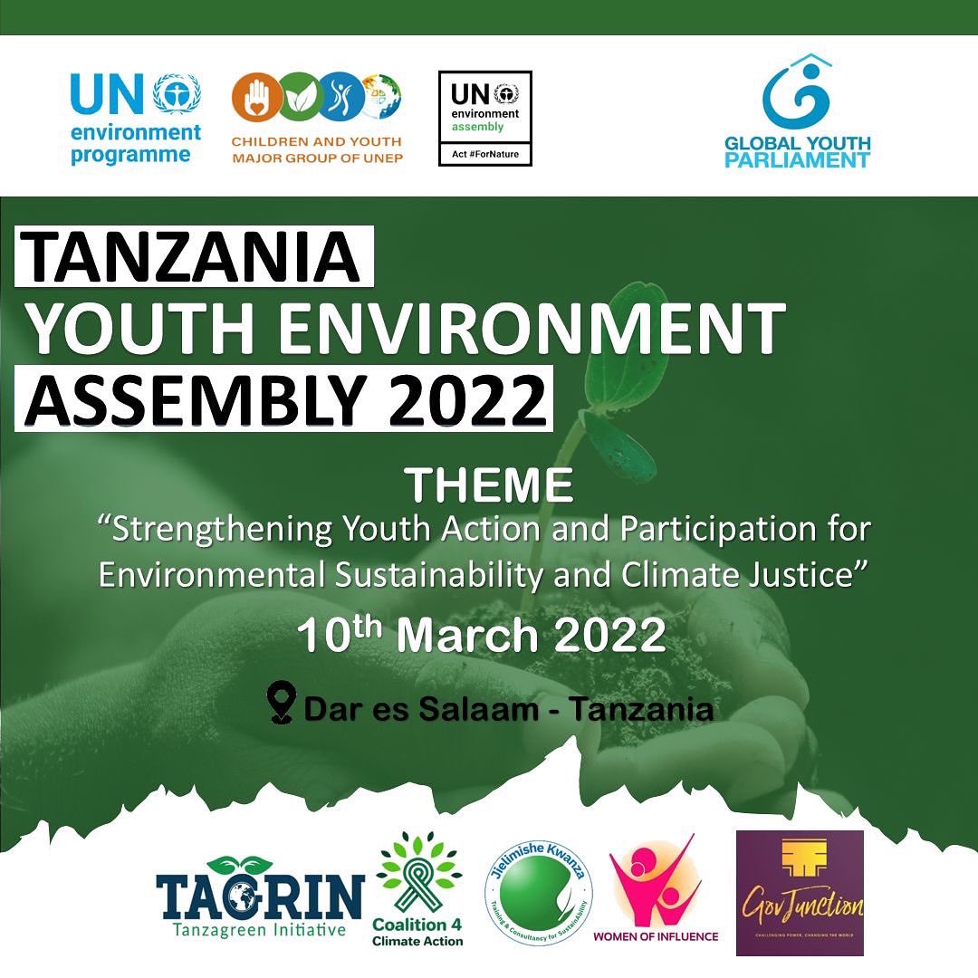 HamisSaidHincha's tweet photo. Pleasure to be part of the crucial platform of #Tanzania Youth Environment Assembly 2022 #TYEA2022 

Environment is life. Ensuring Environment Sustainability and Climate Justice is everyone's business now more than ever.

Let's create Green Economy in 🇹🇿 today
@UNEP @UNEPTanzania https://t.co/Twc0fiXdgA