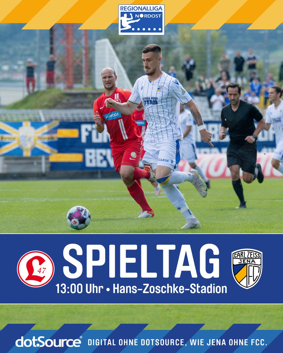 fccarlzeissjena's tweet photo. Auswärtsspiel bei @Lichtenberg47!🙌🏽
📰 https://t.co/yUAMmA1luN
🎫 https://t.co/f68ZNim7QK
💻 https://t.co/3KWbDIUWiX
🎟️ Die Tageskassen öffnen 11 Uhr.
#L47FCC #FCC #MehrAlsFussball https://t.co/9UiK8CBW6C