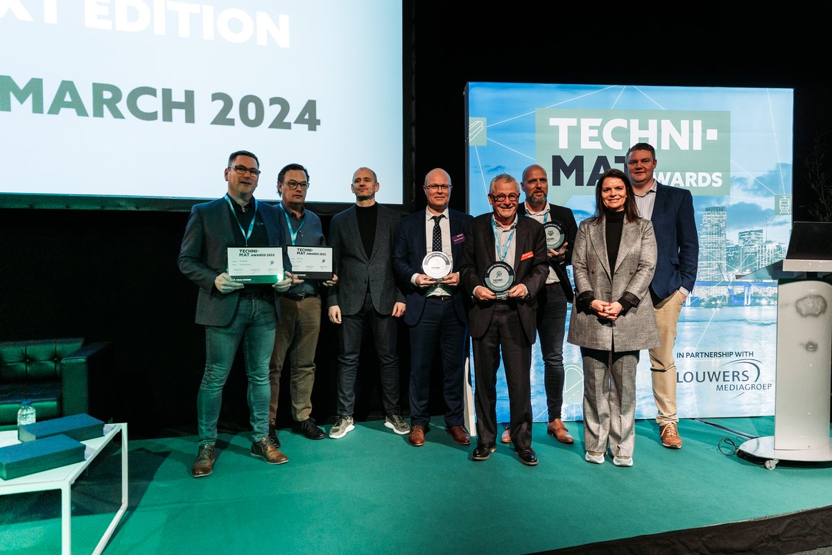 Gisteren werden de Techni-Mat Awards uitgereikt. Net als in 2020 won CGK Maritime de Technical Award met SUREBRIDGE. De Ecolift (XL) van KESSEL won de Sustainability Award en Marlux-STRADUS (Hydro Store+) ging met de Audience Award aan de haal!