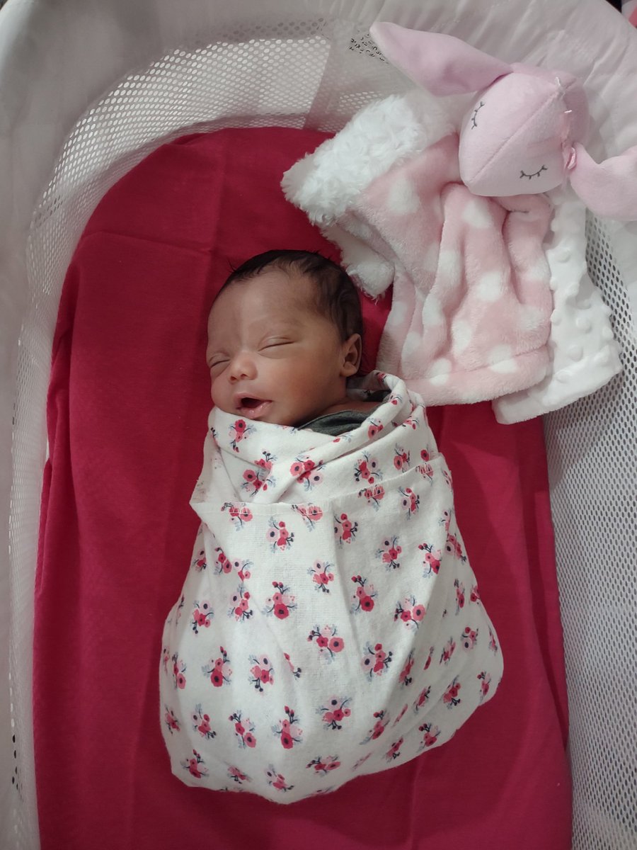 Misbluediamond's tweet photo. Her cute stuff animal no I don't let her sleep with it. Only for photo to show.🥰🤗❤ #babygirl #sleepybaby #newmom #baby https://t.co/vNFzWdpade