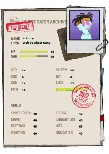 CthulhuCA22's tweet photo. Here comes @er4ince 's Lil Ghost Investigator!! https://t.co/fpOzpqfnRF