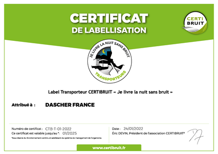 La société <a href="/dachser_fr/">DACHSER France</a> qui propose des solutions pour l'ensemble de la #Supply #Chain vient de recevoir le #label #Certibruit #Transporteur.
certibruit.fr/actualites/dac…