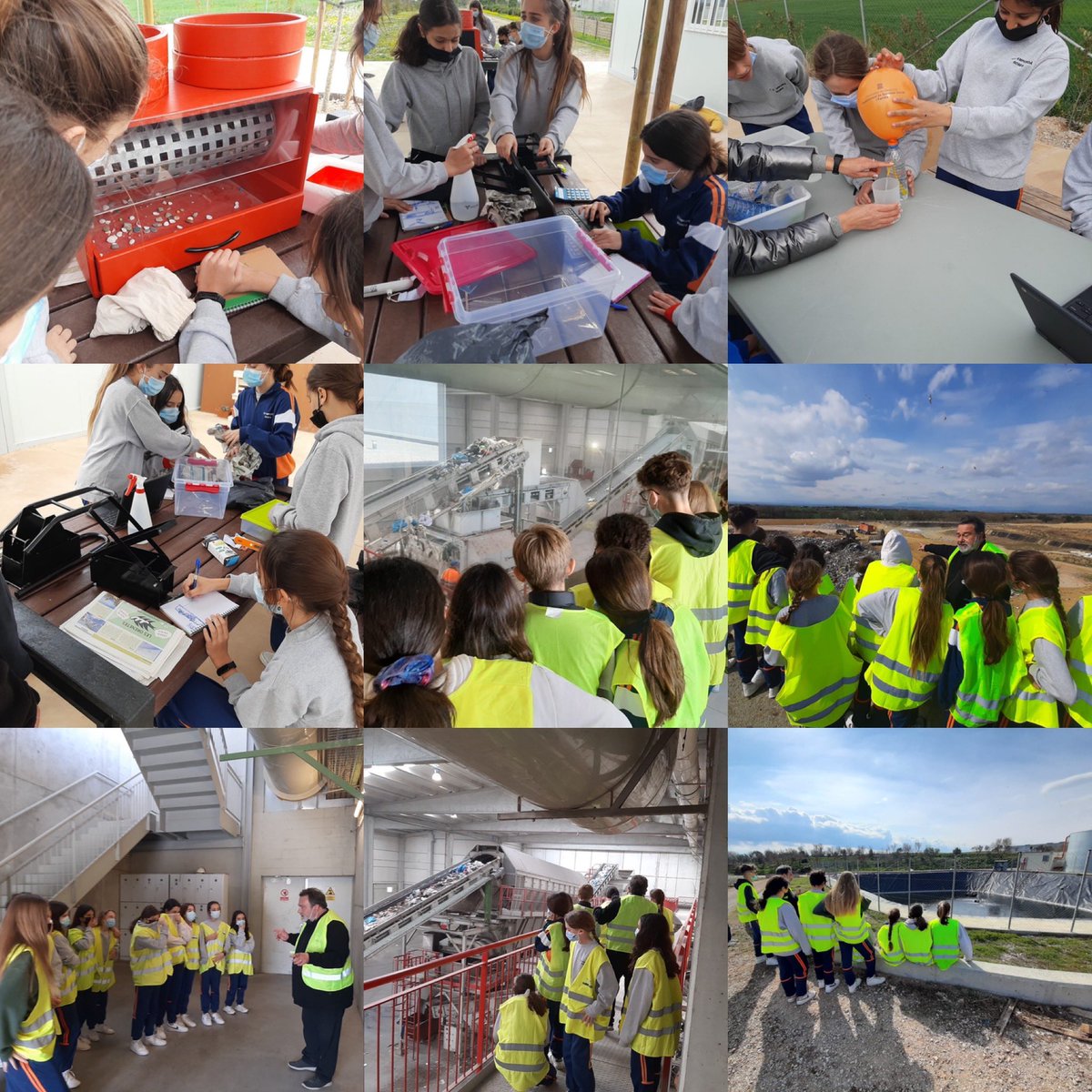 Cemporda's tweet photo. Aquest matí, la meitat dels alumnes de #1resocee2122 són de visita a l’abocador comarcal de Pedret #tecnocee Altra meitat anirà proper dilluns 🚌 https://t.co/xCSp0yVeHw