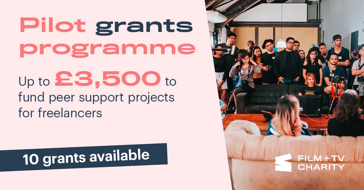 FilmTVCharity's tweet photo. 📣 Grants Now Live! 
We’ve launched a pilot grants programme, the Freelancer Connector Grants, awarding up to £3,500 for new or existing peer-led projects that bring professional film &amp; TV freelancers together. ⏱️ Deadline 25th March 
Info + apply here 🔗 https://t.co/lLgXW1YcE7 https://t.co/6G2h0XcD9o