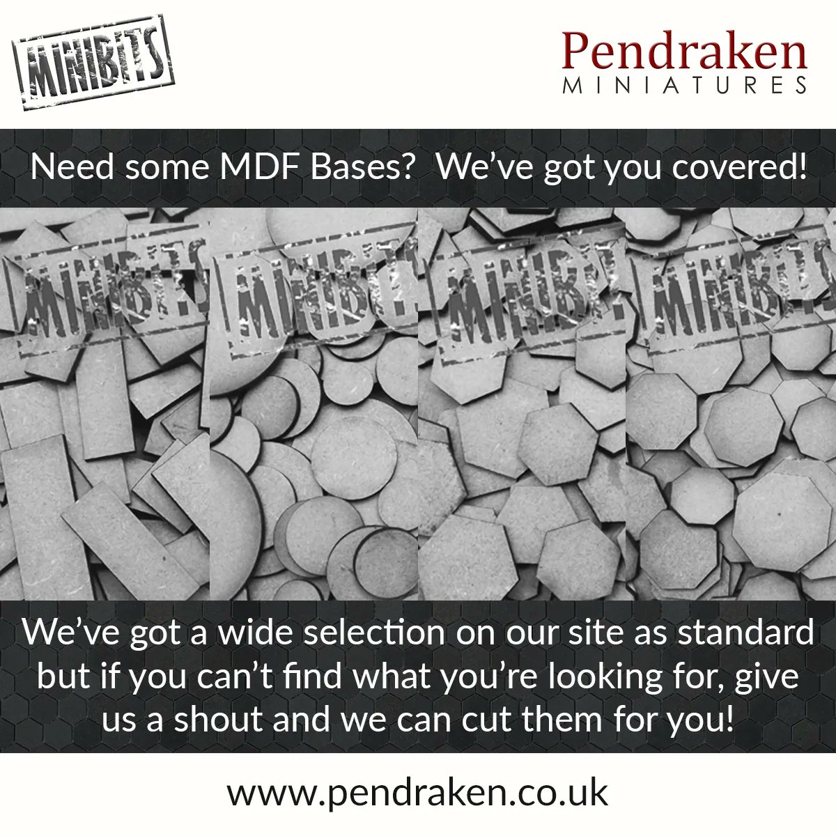 Minibits's tweet photo. Starting a new project and need a load of MDF bases?!  Our Bulk Bases deals might be of interest to you! https://t.co/yYFJ9S8hEX 
#pendraken #wargaming #mdfbases https://t.co/nogE8csnjD