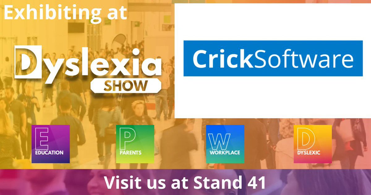 Cricksoft's tweet photo. We can’t wait to see you at the @dyslexiashowuk on 25th and 26th March, only 15 days to go! Rosie, Joe and Katie will be at stand 41 to answer all your questions and show you how Clicker 8 makes writing more enjoyable for dyslexic learners. See you there!
#DyslexiaShow2022 https://t.co/Hbq8I5QtL6