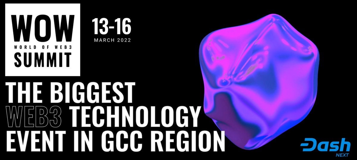 WOW Summit live in Dubai with @FelixMagoCrypto  from Dash Next in the MCC Capital panel about #Dash and #DAO's as a modern investment on 13th March at 4.30pm. Read more about the different panels, speakers and event details here: wowsummit.net