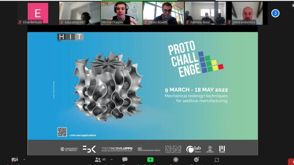 HIT_trentino's tweet photo. 💥 Ha preso il via la #PROTOChallenge! 35 studenti @UniTrento, 5 tutor, 10 settimane di lavoro per rispondere alle sfide di innovazione delle imprese: Bermat, CMV Costruzioni Meccaniche Valentini, Double S, Elixe, Oversonic Robotic
👉 Scopri di più: https://t.co/ZxUPtDWRJh https://t.co/JDKPufTg8l