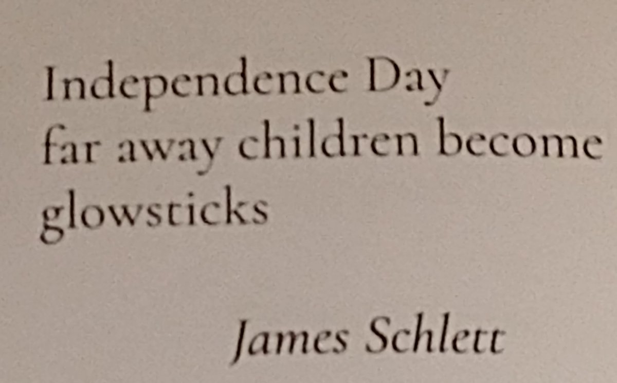 I got this #haiku published in the winter 2022 issue of <a href="/frogpondjournal/">Frogpond</a>:

Independence Day
far away children become
glowsticks

#poetry #July4th #Independence Day #fatherhood