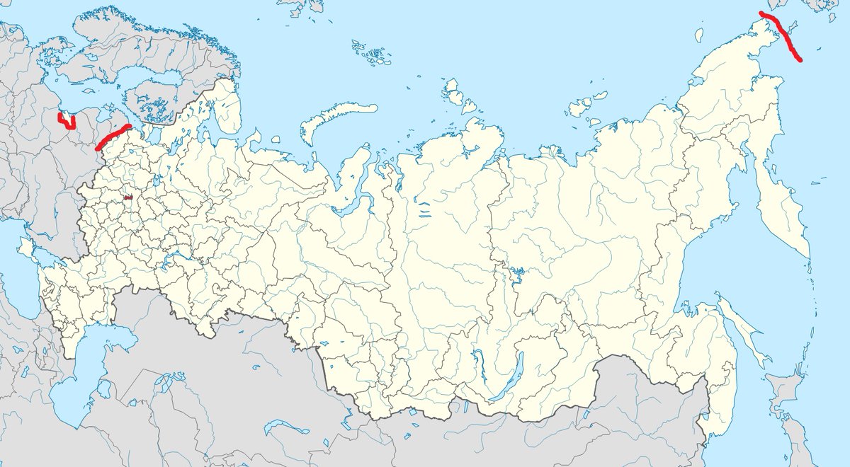 David_Garby's tweet photo. En visualisering af konceptet "NATO har omringet Rusland". https://t.co/Wqxaycxx5u
