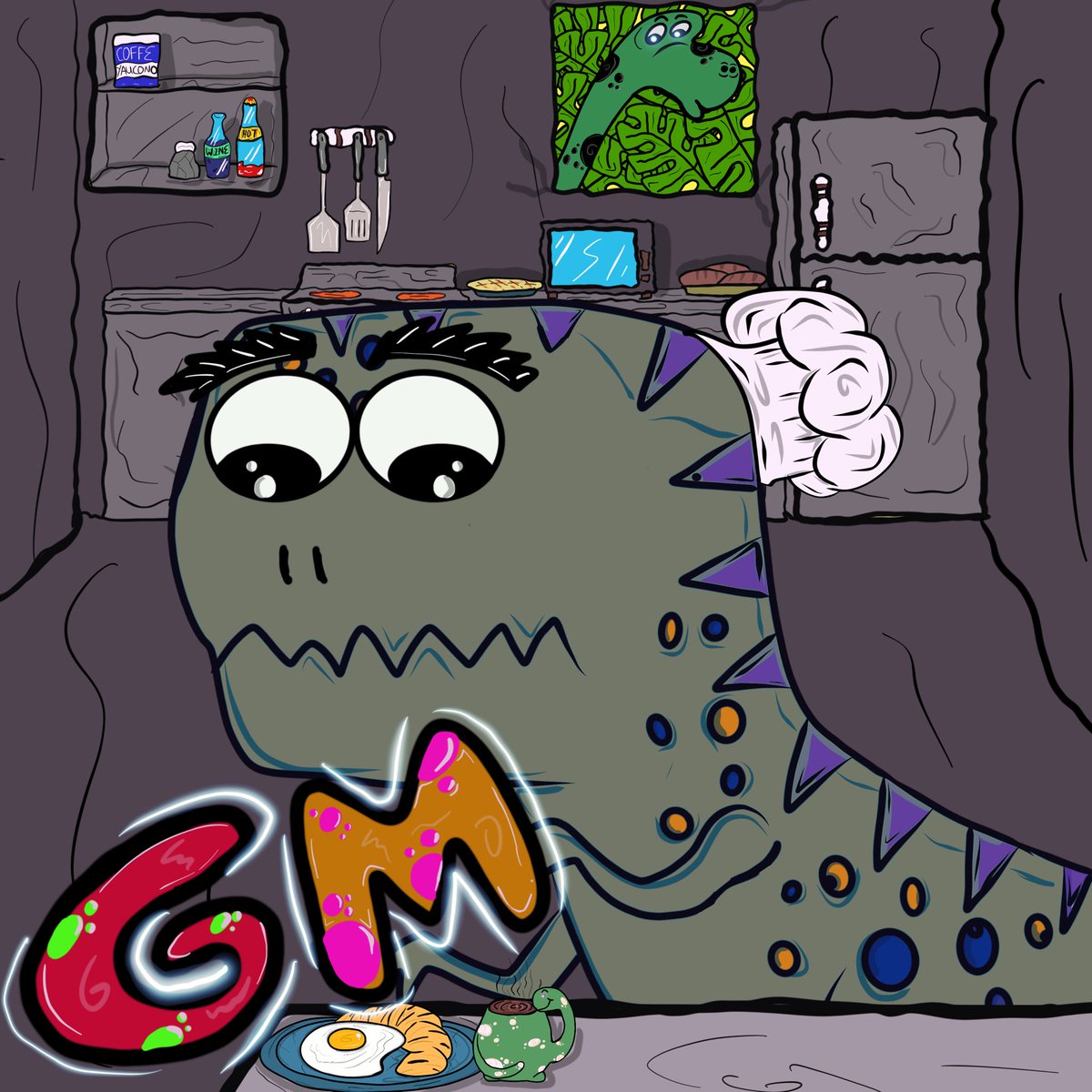 ROOOOOAAARRR 

What u having for breakfast?
#NFTCommunity #NFTs #NFTartist