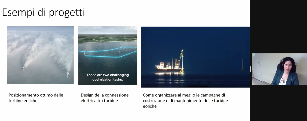AliceRaffaele1's tweet photo. 4° incontro di #ROARInAzione, seminari per classi 4-5 di scuola superiore aperti a tutti.
@MartiFischetti ha parlato dei problemi del posizionamento ottimale delle turbine eoliche @VattenfallBXL e dell'#accessibilità dei #trasporti in #UE #ricercaoperativa #ROAR #orms https://t.co/0ZrpRSii97