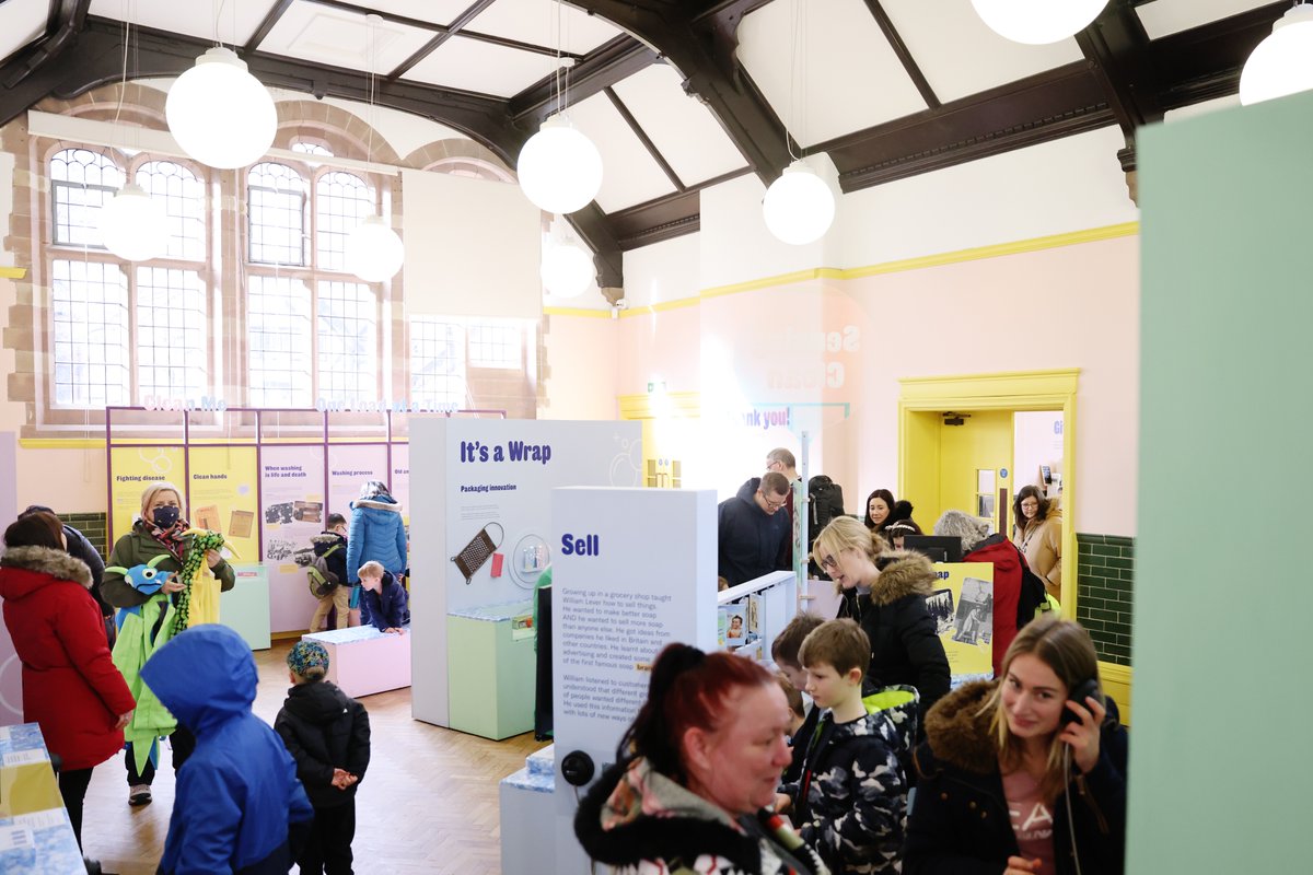 PortSunlight's tweet photo. Looking something to do this #weekend? How about visiting #SoapWorks, based in the village’s historic school room The Lyceum. This interactive experience is designed to encourage more children to engage with the #STEM subjects. But perfect for big kids too! Open every Wed – Sun! https://t.co/l9n339YpFu