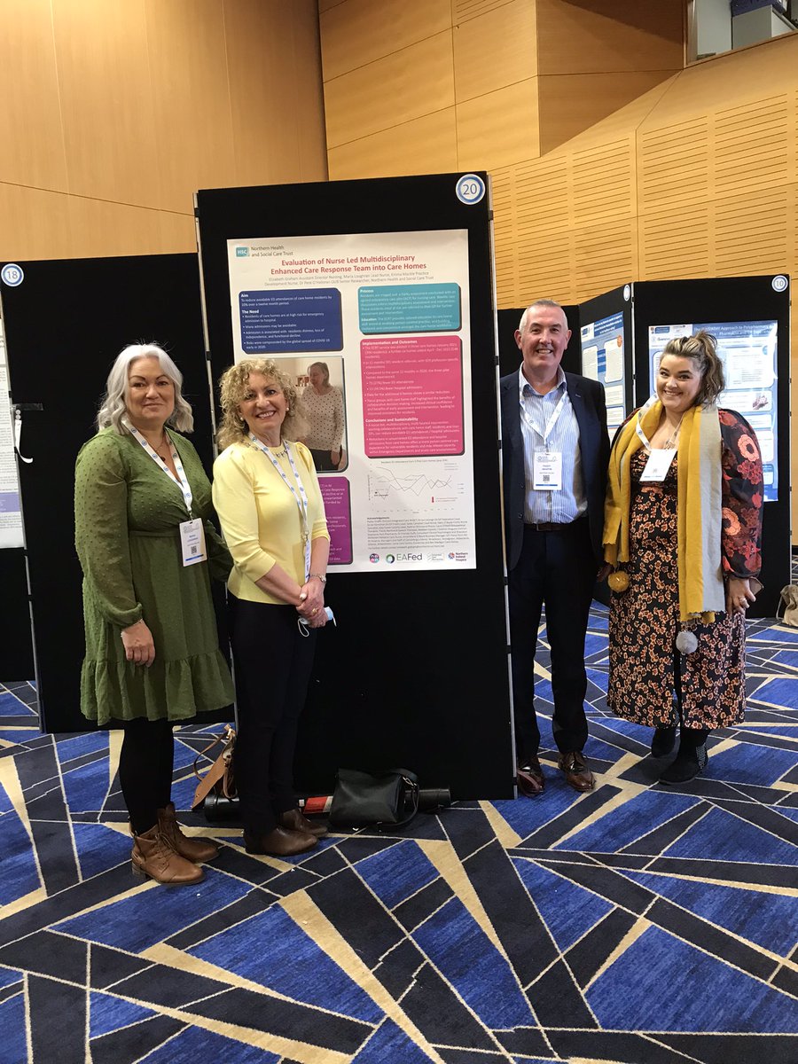 #IFICIreland integrated and enhanced care for care home residents sharing good outcomes and ideas and experiences at all Ireland integrated care conference thanks to rest of team acknowledged here at @NHSCTrust @ElizGrahamNHSCT @GraffinPaddy @MckillopEmma