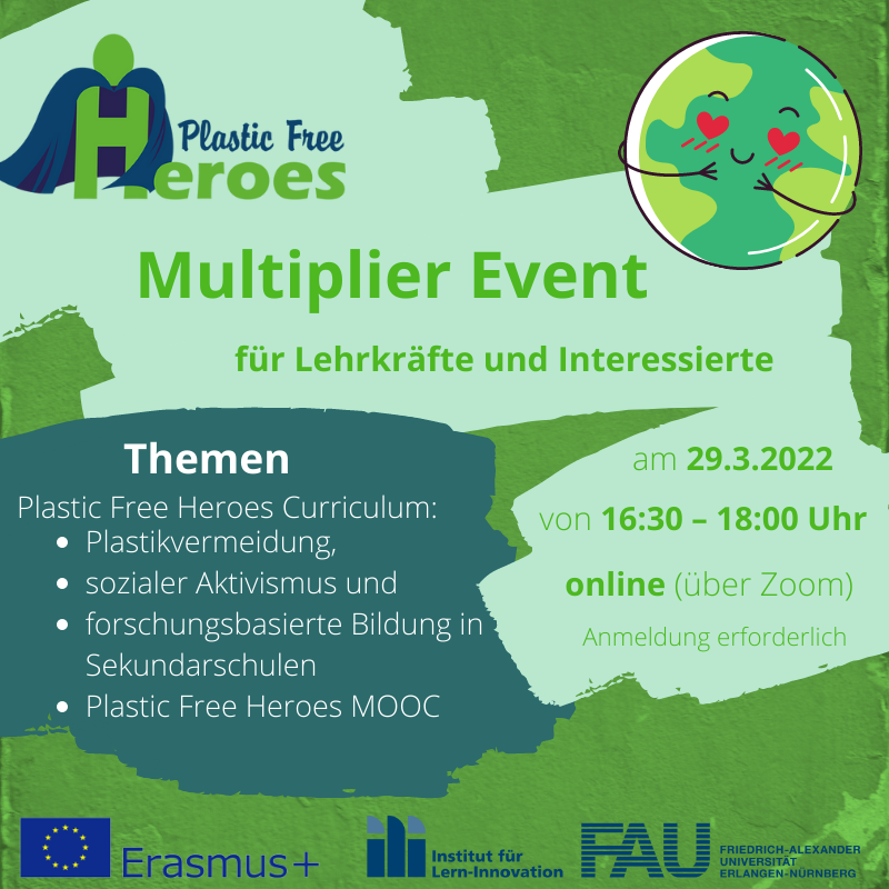 Wie kann Plastikvermeidung im Unterricht gefördert werden❓Und welche Rolle spielt forschendes Lernen &amp; sozialer Aktivismus❓
💡Diese und weitere Themen werden im Event von <a href="/PlasticFreeHero/">Plastic Free Heroes</a> behandelt🌳🦸
📌Anmeldung: bit.ly/3idmH2t
#twlz #BNE #plasticfree #ErasmusPlus