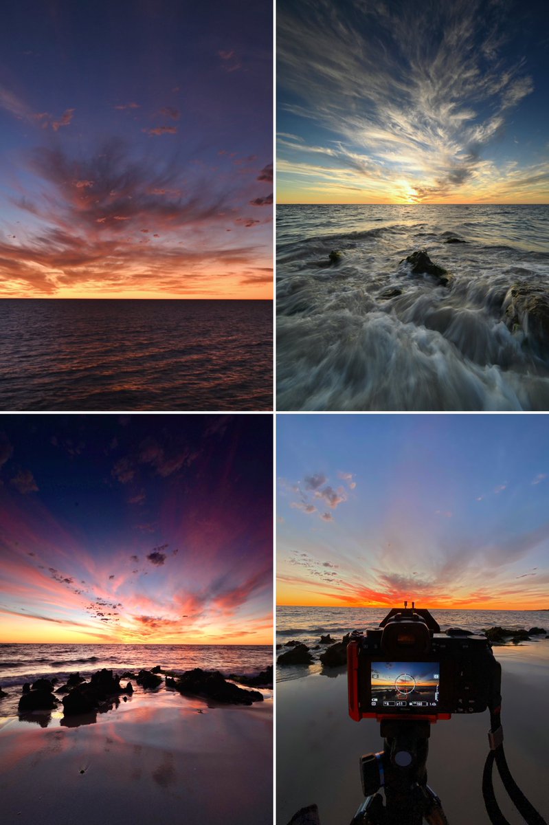 VLWphotography's tweet photo. A few quick edits from the stunning sunset in Perth tonight, it was a balmy 32* (yes another hot spell for us) 🥵 

I think I’ve got my mojo back 🙏🏽

Can’t wait to spend time editing them properly 💝

#PhotographerRut #CreativeRut #Seascapes https://t.co/jJNRk0GyYb