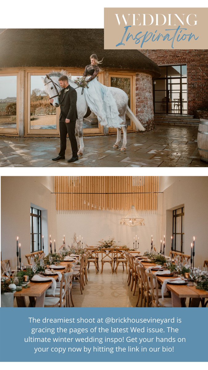 WEDMAGAZINE's tweet photo. The dreamiest shoot at @brickhousevineyard is gracing the pages of the latest Wed issue ✨ The ultimate winter wedding inspo! Get your hands on your copy now by hitting the link in our bio! https://t.co/an5efBTllL https://t.co/fXcHKM7CWr