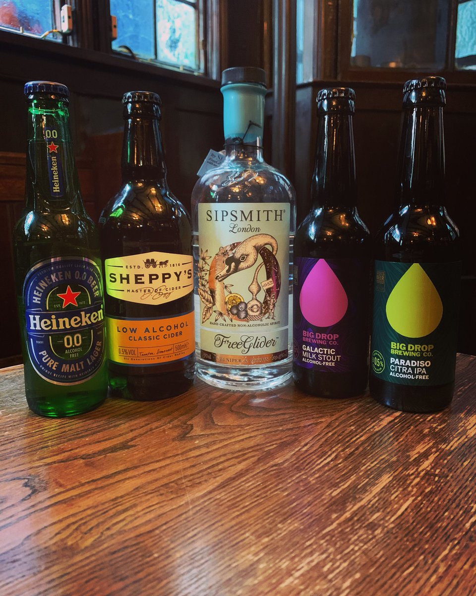 Have you seen our wide selection of low and non alcoholic drinks? We have everything from gin to lager and cider and even the lovely Big Drop Citra Pale Ale and Milk Stout! Have you had any of these yet? 😋