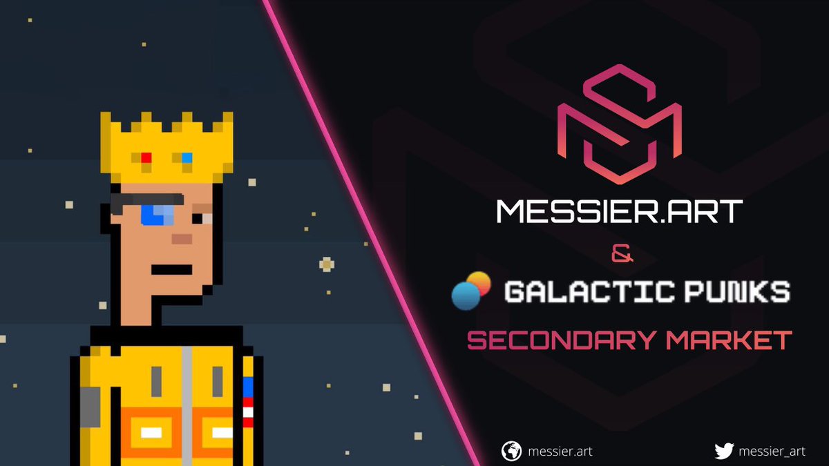 messier_art's tweet photo. ๐จIn less than TWO hours you will be able to trade @galactic_punks on https://t.co/hiHV16Bcjt secondary market๐จ
๐ 0.01% TRADING FEES for 11 DAYS ๐คฏ
๐ Have the chance to WIN a GP ๐
#BuildingTerraTogether #FestivalofGP @thegalacticdao https://t.co/SG35iG0S4e