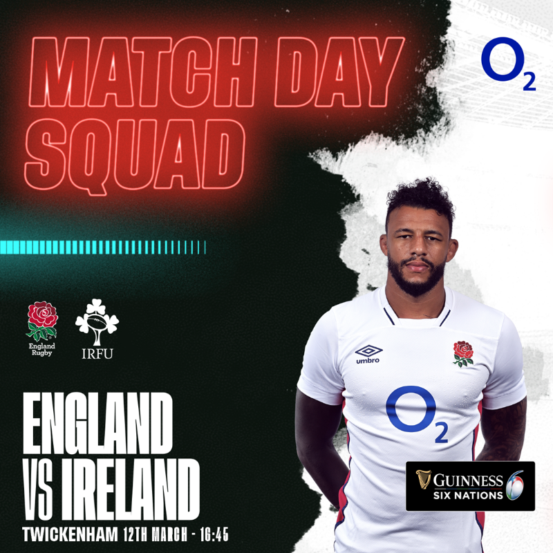 EnglandRugby's tweet photo. Eddie Jones has named his team for #ENGvIRE 🌹

@O2 | #WearTheRose