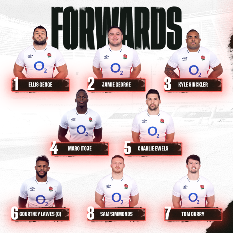 EnglandRugby's tweet photo. Eddie Jones has named his team for #ENGvIRE 🌹

@O2 | #WearTheRose