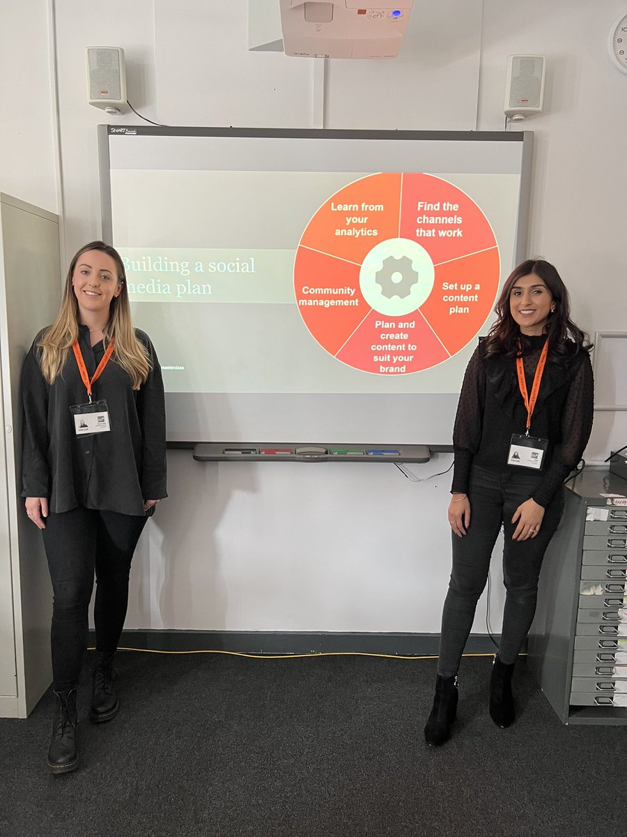 LSEColleges's tweet photo. As part of our IT Department Take Over Day, Aditi Beri and Sam Clark from @PwC_UKβs Corporate Affairs Team are running social media workshops with @LSEColleges students and tasking them with formulating campaign ideas to promote the 2022 Commonwealth Games. #NCW2022 #MakeItHappen https://t.co/tzPg62gjs2