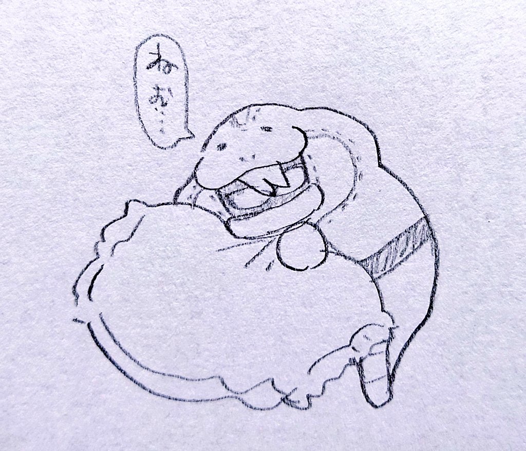 紙にらくがき…おねむ。 