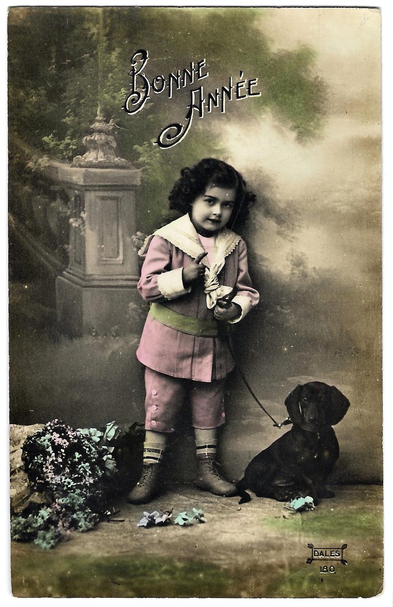 robinghvintage's tweet photo. #Dachshund and #LittleBoy #antique #ColorTinted #postcard #French #Dachshunds #VintagePostcard - #FrenchLanguage #Handwriting - #WeinerDog #sausagedog | Etsy https://t.co/dTPfjDOssc https://t.co/izcoFlk5Hq